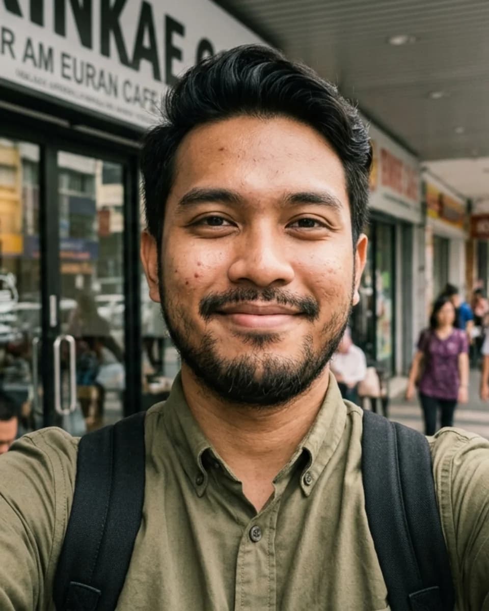 User selfie input for AI photo generation
